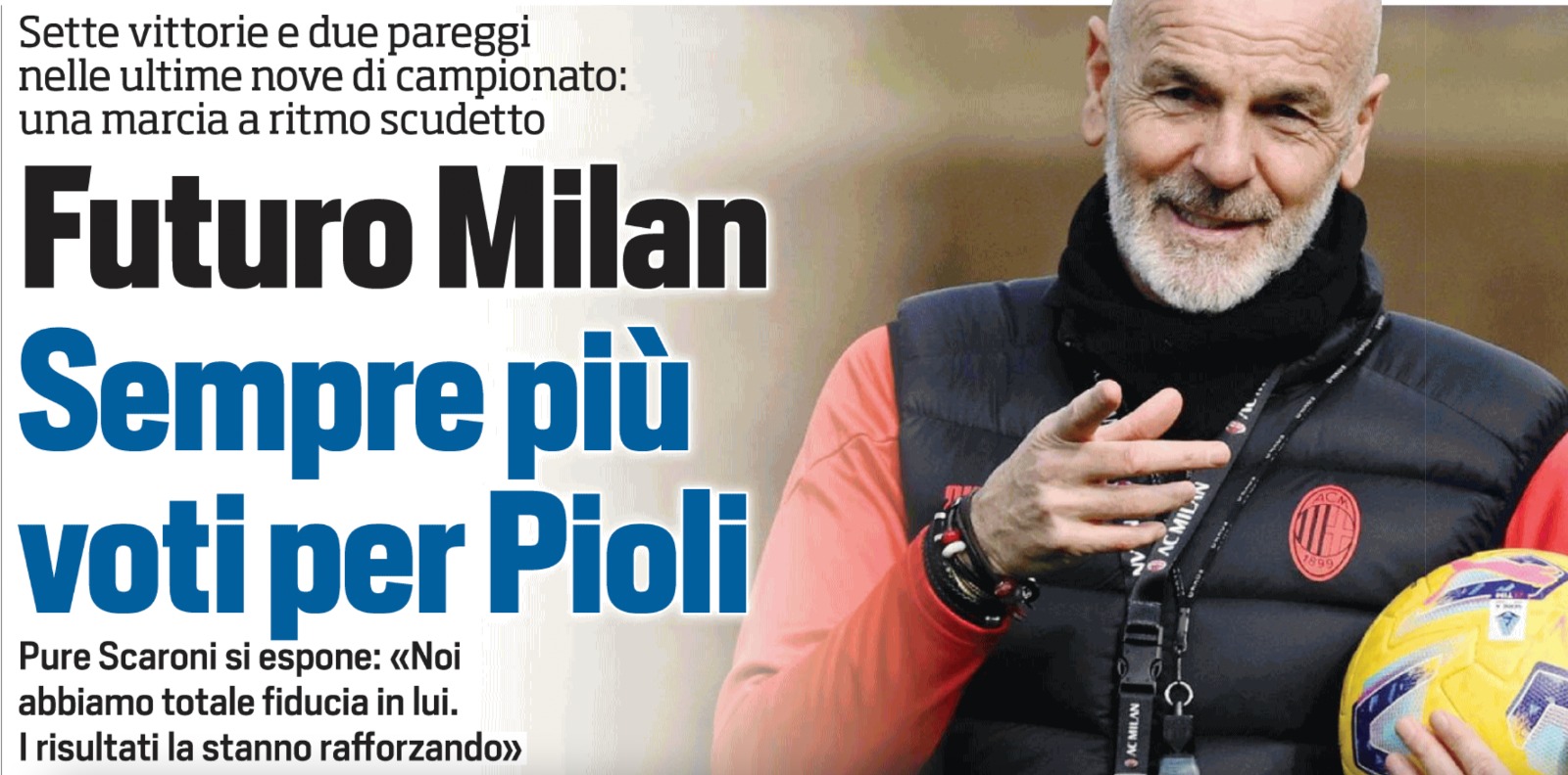 Panchina Milan sempre più Stefano Pioli per il futuro