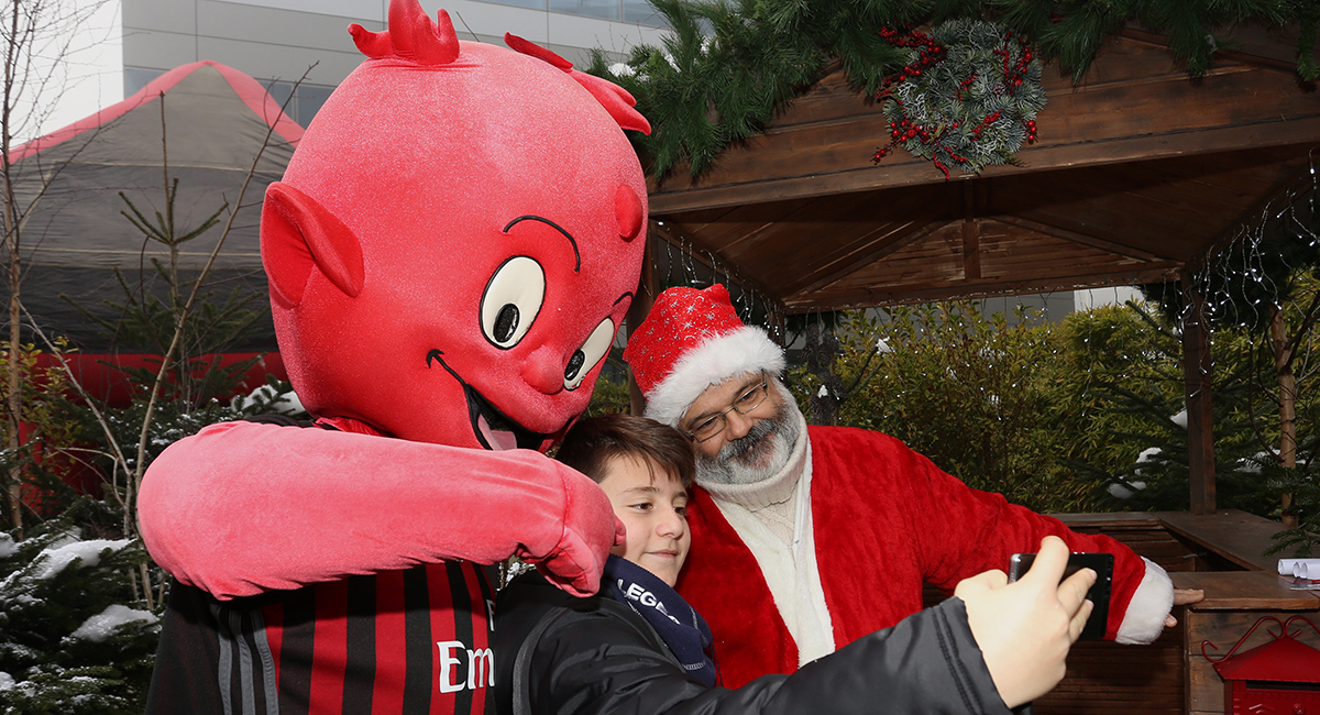 Un momento del Casa Milan Christmas Village 2016/2017. Fonte foto: A.C. Milan