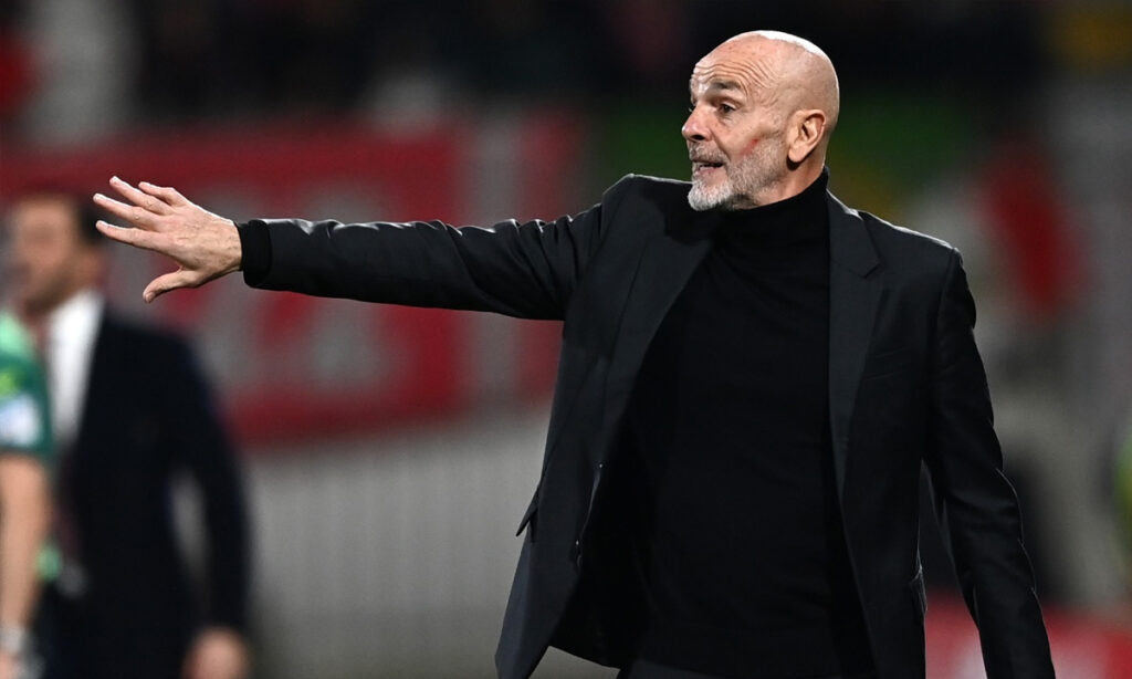 Mister Pioli durante Monza-Milan. (Credit: Image Photo Agency)