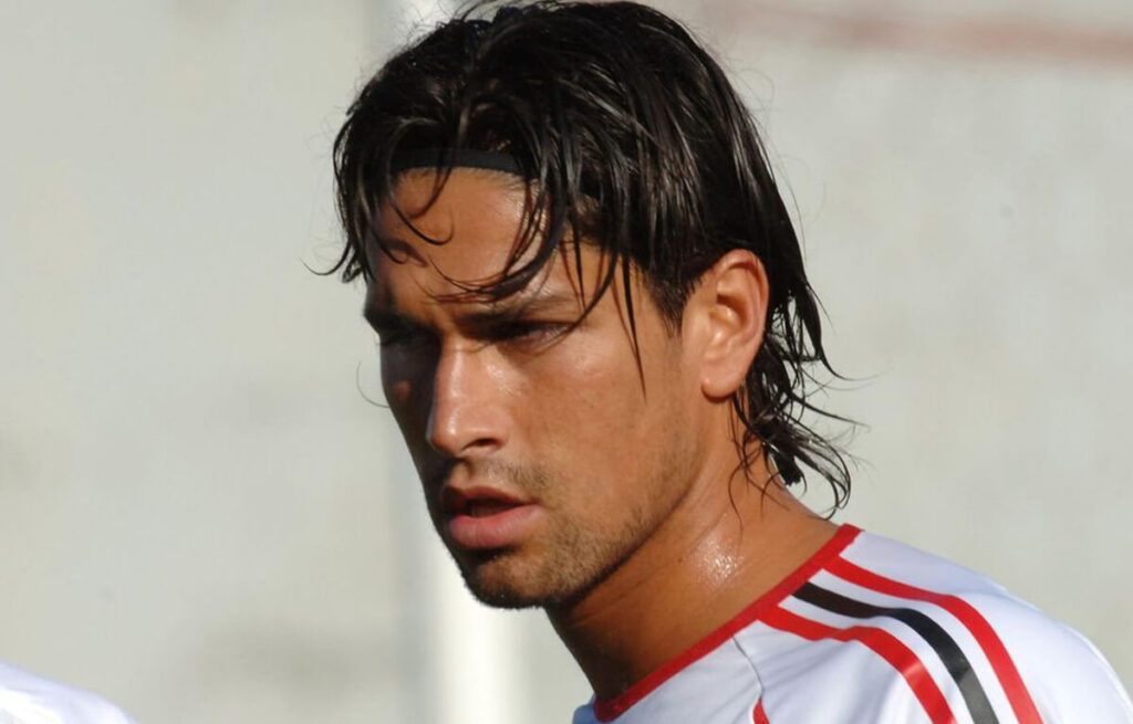 L'ex attaccante del Milan Marco Borriello.