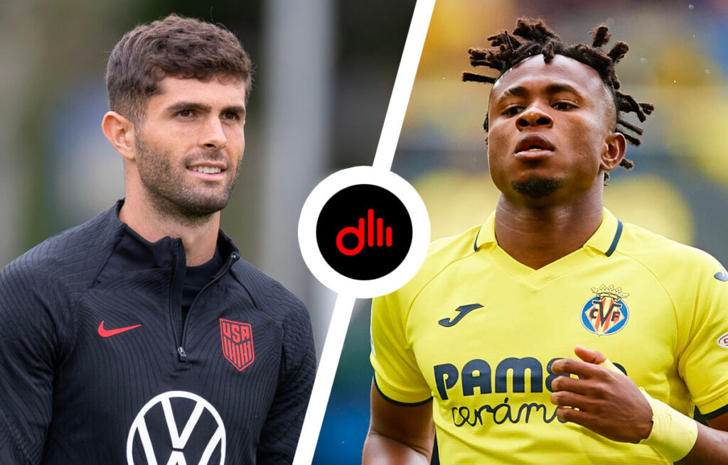 Pulisic e Chukwueze, due obiettivi del Milan per l'out di destra.