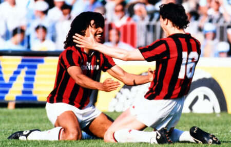 Gullit e Van Basten Napoli-Milan 1988 Milan attaccanti leggenda