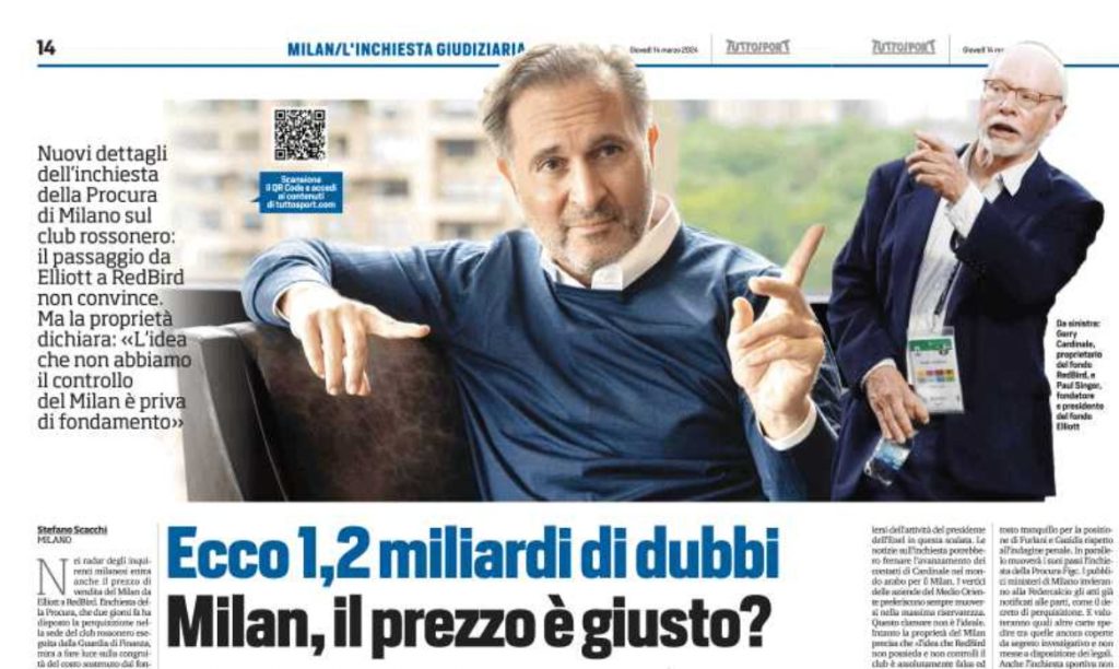 Cessione Milan, giusto il valore di 1,2 miliardi?