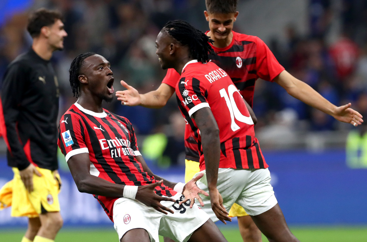 FOTO Inter Milan, Rafael Leao e Youssouf Fofana come Lukaku: ecco il gesto che fa discutere