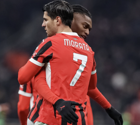 pagelle milan morata rafael leao