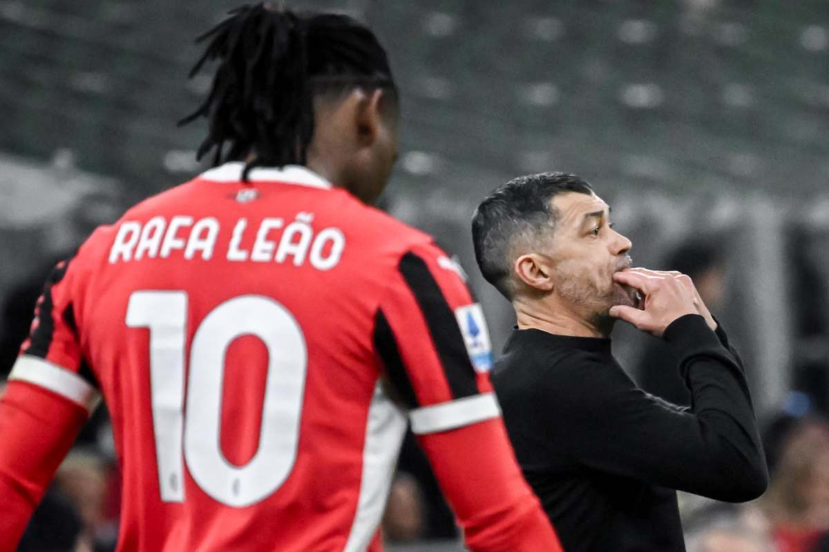 Milan, Sergio Conceiçao: Rafael Leao deve capire che siamo una squadra